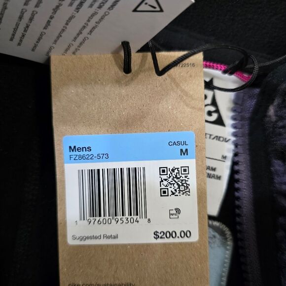 Nike ACG Candwell Glacier Men's Therma-FIT ADV Half Zip Pullover Medium M Black - Picture 15 of 16